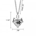 Cremation Urn Necklace for Ashes "With Beautiful Gift Box" Urn Pendant Memorial Keepsake Cremation Jewelry
