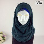Crinkle Plain Wrinkle Wrap Bubble  Viscose Long Scarf Women Crinkled Shawl Muslim Head  Hijab Good Quality Scarf 10pcs/lot 