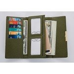 Cyanb Soft Leather Trifold Multi Card Holder Wallet, Elegant Clutch Long Purse for Women Ladies Cyanb Soft Leather Trifold Multi Card Holder Wallet, Elegant Clutch Long Purse for Women Ladies