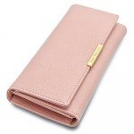 Cyanb Soft Leather Trifold Multi Card Holder Wallet, Elegant Clutch Long Purse for Women Ladies Cyanb Soft Leather Trifold Multi Card Holder Wallet, Elegant Clutch Long Purse for Women Ladies