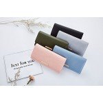 Cyanb Soft Leather Trifold Multi Card Holder Wallet, Elegant Clutch Long Purse for Women Ladies Cyanb Soft Leather Trifold Multi Card Holder Wallet, Elegant Clutch Long Purse for Women Ladies