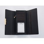 Cyanb Soft Leather Trifold Multi Card Holder Wallet, Elegant Clutch Long Purse for Women Ladies Cyanb Soft Leather Trifold Multi Card Holder Wallet, Elegant Clutch Long Purse for Women Ladies