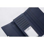 Cyanb Soft Leather Trifold Multi Card Holder Wallet, Elegant Clutch Long Purse for Women Ladies Cyanb Soft Leather Trifold Multi Card Holder Wallet, Elegant Clutch Long Purse for Women Ladies