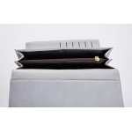 Cyanb Soft Leather Trifold Multi Card Holder Wallet, Elegant Clutch Long Purse for Women Ladies Cyanb Soft Leather Trifold Multi Card Holder Wallet, Elegant Clutch Long Purse for Women Ladies