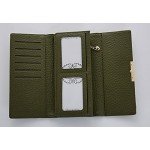 Cyanb Soft Leather Trifold Multi Card Holder Wallet, Elegant Clutch Long Purse for Women Ladies Cyanb Soft Leather Trifold Multi Card Holder Wallet, Elegant Clutch Long Purse for Women Ladies