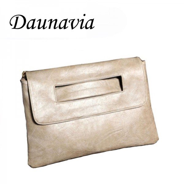 DAUNAVIA Women Envelope Clutch Bag PU Leather Women Crossbody Bags Women Trend Handbag Messenger Bag Clutches
