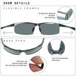 DUCO Mens Sports Polarized Sunglasses UV Protection Sunglasses for Men