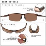 DUCO Mens Sports Polarized Sunglasses UV Protection Sunglasses for Men