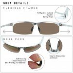 DUCO Mens Sports Polarized Sunglasses UV Protection Sunglasses for Men