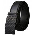 Dante Men's Leather Ratchet Dress Belt with Automatic Buckle