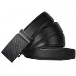Dante Men's Leather Ratchet Dress Belt with Automatic Buckle