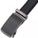 Dante Men's Leather Ratchet Dress Belt with Automatic Buckle