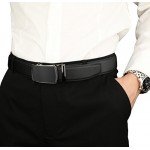 Dante Men's Leather Ratchet Dress Belt with Automatic Buckle
