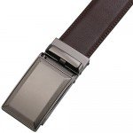 Dante Men's Leather Ratchet Dress Belt with Automatic Buckle