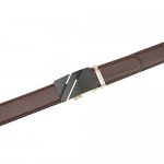 Dante Men's Leather Ratchet Dress Belt with Automatic Buckle