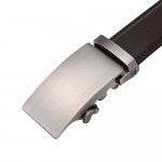 Dante Men's Leather Ratchet Dress Belt with Automatic Buckle