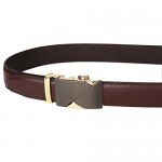Dante Men's Leather Ratchet Dress Belt with Automatic Buckle