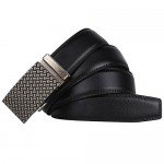 Dante Men's Leather Ratchet Dress Belt with Automatic Buckle