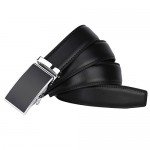 Dante Men's Leather Ratchet Dress Belt with Automatic Buckle