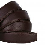 Dante Men's Leather Ratchet Dress Belt with Automatic Buckle