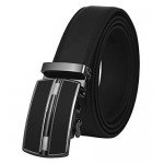 Dante Men's Leather Ratchet Dress Belt with Automatic Buckle