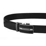 Dante Men's Leather Ratchet Dress Belt with Automatic Buckle