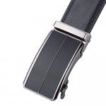 Dante Men's Leather Ratchet Dress Belt with Automatic Buckle