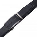 Dante Men's Leather Ratchet Dress Belt with Automatic Buckle