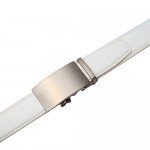 Dante Men's Leather Ratchet Dress Belt with Automatic Buckle