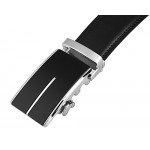Dante Men's Leather Ratchet Dress Belt with Automatic Buckle