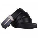 Dante Men's Leather Ratchet Dress Belt with Automatic Buckle