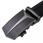 Dante Men's Leather Ratchet Dress Belt with Automatic Buckle