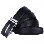 Dante Men's Leather Ratchet Dress Belt with Automatic Buckle