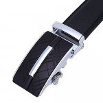 Dante Men's Leather Ratchet Dress Belt with Automatic Buckle