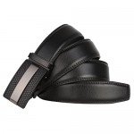 Dante Men's Leather Ratchet Dress Belt with Automatic Buckle
