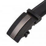 Dante Men's Leather Ratchet Dress Belt with Automatic Buckle