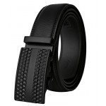 Dante Men's Leather Ratchet Dress Belt with Automatic Buckle