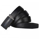 Dante Men's Leather Ratchet Dress Belt with Automatic Buckle
