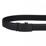 Dante Men's Leather Ratchet Dress Belt with Automatic Buckle