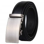 Dante Men's Leather Ratchet Dress Belt with Automatic Buckle