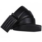 Dante Men's Leather Ratchet Dress Belt with Automatic Buckle