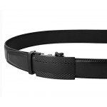 Dante Men's Leather Ratchet Dress Belt with Automatic Buckle