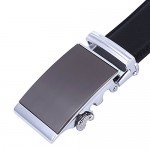 Dante Men's Leather Ratchet Dress Belt with Automatic Buckle