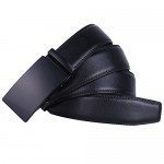Dante Men's Leather Ratchet Dress Belt with Automatic Buckle