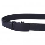 Dante Men's Leather Ratchet Dress Belt with Automatic Buckle