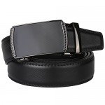 Dante Men's Leather Ratchet Dress Belt with Automatic Buckle