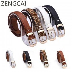 Designer Belts For Women New 2017 Fashion Women Belt Brand Ladies Faux Leather Metal Buckle Straps Girls Fashion Accessories
