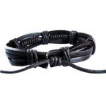 Drak Brown Retro Zen Bracelet / Leather Bracelet / Leather Wristband / Surf Bracelet / Tribal Bracelet / Hemp Bracelet Adjustable Size, for Men, Women, Boys and Girls, Teen