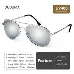 Duduma Aviator Sunglasses for Mens Womens Mirrored Sun Glasses Shades with Uv400
