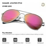 Duduma Aviator Sunglasses for Mens Womens Mirrored Sun Glasses Shades with Uv400